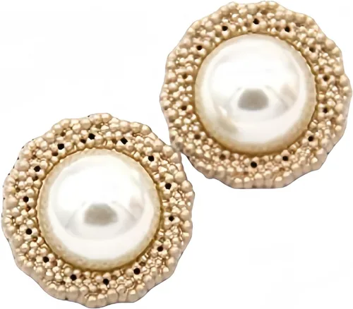 Miniatura 19 de 5 piezas de botones de oro con perlas de metal para mujer, botones para abrigo de suéter, decoración para ropa, accesorios de costura y manualidades