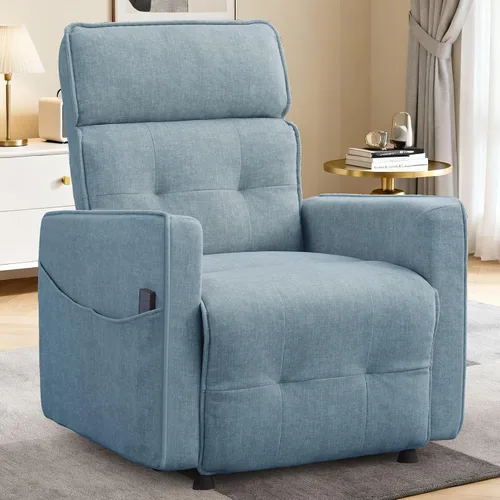 Miniatura 9 de Korser Silla reclinable eléctrica para adultos, sillas reclinables eléctricas para sala de estar, cómodas sillas reclinables de cachemira con ajuste