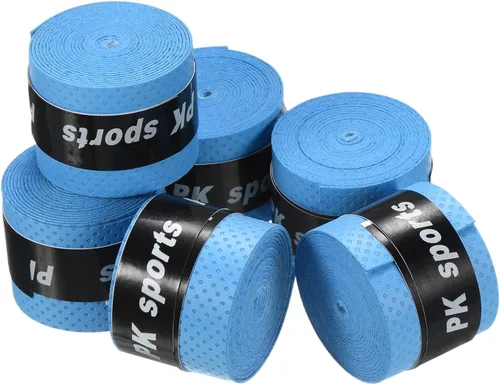 Miniatura 11 de PATIKIL Cinta de agarre de raqueta de tenis, PU Overgrip Ronda Surco Antideslizante Absorbe el sudor para caña de pescar de bádminton