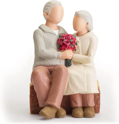Miniatura 9 de Figura Romántica de Abrazo de Pareja, Aniversario de Boda Esculpida, Pintada a Mano, Regalos para Él y Ella, en Momentos de Amor, Estatua