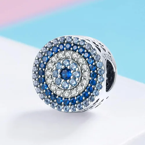 Miniatura 83 de BISAER Hamsa - Dije de mano de plata de ley, piedras preciosas azules de mal de ojo, se adapta a brazalete, pulsera, collar