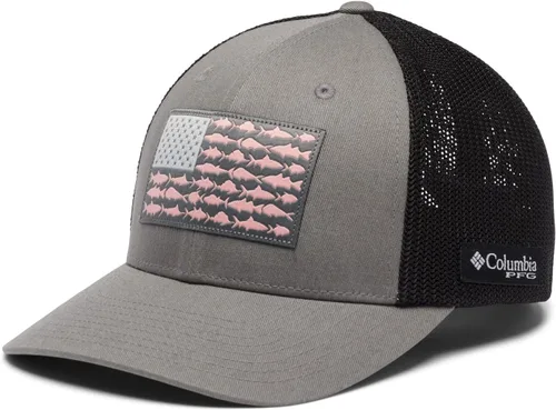 Miniatura 947 de Columbia - Gorra de malla con bandera con árboles unisex para adultos, corona alta