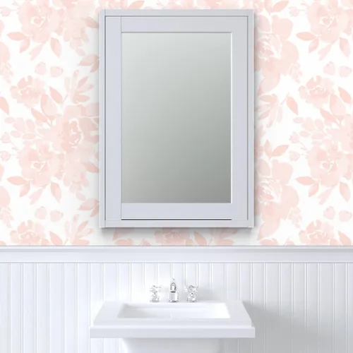 Miniatura 9 de Papel tapiz para despegar y pegar, peonías, rubor, flores, princesa, floral, para habitación de niñas, papel tapiz extraíble personalizado por