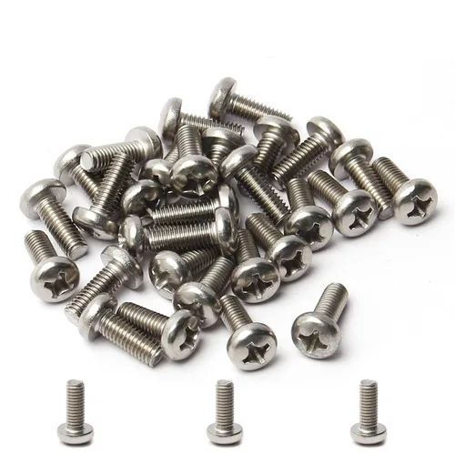 Miniatura 76 de MroMax 5 tornillos de máquina Phillips de cabeza plana M8 x 0.984 in, acero inoxidable 304 18-8, rosca completa, tornillos de cabeza cruzada gris