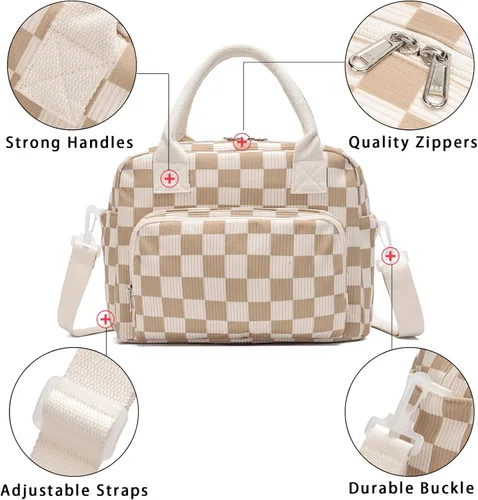 Miniatura 5 de Lunch Bag for Women Girls, Cute Insulated Reusable Lunch Box Leakproof Lunch Boxes Portable Lunch Tote Bag Cooler Bag