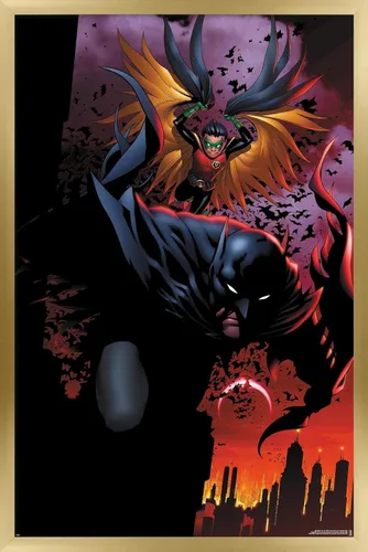 Miniatura 14 de DC Comics Batman - Póster de pared de ataque de Batman y Robin, 22.4 pulgadas de largo x 14.7 pulgadas de ancho, versión premium sin marco