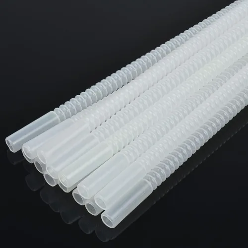 Miniatura 8 de Pajitas Flexibles - 11 Pulgadas de Largo Pajitas Flexibles - Pajita para Beber Flexible Reutilizable - Paquete de 14 Paquete de 14 transparentes