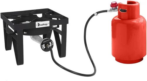 Miniatura 12 de Estufa de quemador de propano, cocina de gas propano, estufa de campamento al aire libre, quemador de propano de alta presión, regulador PSI