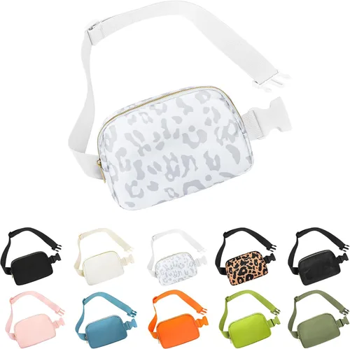 Miniatura 21 de Bolsa de Cintura Frenou Riñonera de Moda para Mujeres y Hombres, Riñonera con Correa Ajustable para Regalo, Riñonera para Viaje, Correr, Senderismo