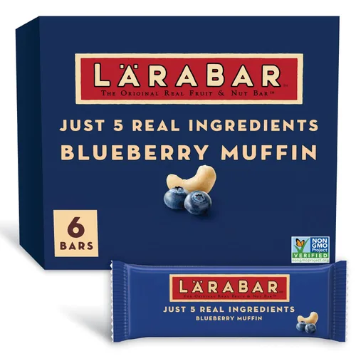 Larabar - Muffin, barras veganas de frutas y nueces sin gluten, 6 unidades