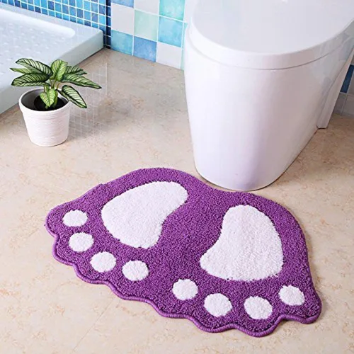 Miniatura 5 de MIFXIN Tapete de baño antideslizante para inodoro, bonito tapete para pies grandes, suave y absorbente, tapete antideslizante para baño, cocina