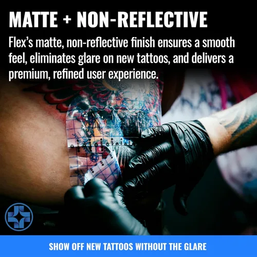Miniatura 3 de Saniderm - Rollo de vendaje Flex Tattoo Aftercare - Envoltura de tatuaje ultra flexible, impermeable, estéril para una curación rápida y protección