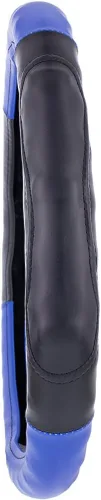 Miniatura 3 de United Pacific 70405 Funda para volante de 18" de dos tonos, construcción de cuero diseñado, estilo Euro, agarre grande – Una funda para volante