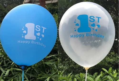 Miniatura 3 de Decoración de tutú azul para el primer cumpleaños de niño y un banderín para silla alta