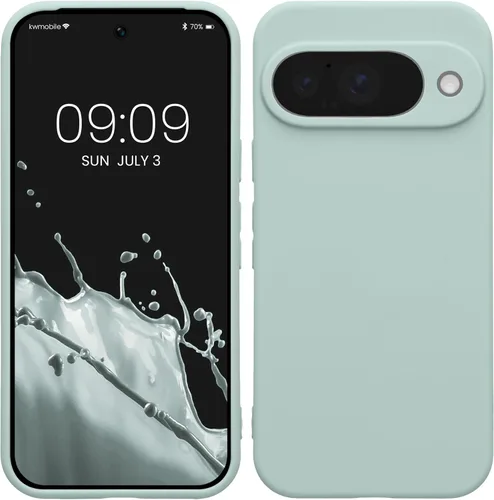 Miniatura 146 de kwmobile Funda compatible con Google Pixel 9 Pro - Funda protectora delgada de TPU para teléfono - Acabado mate suave - Negro mate