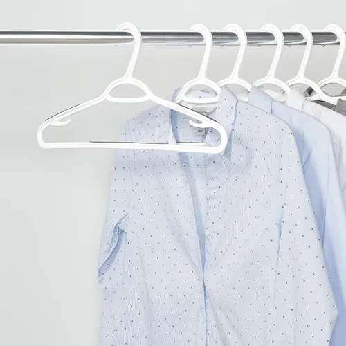 Miniatura 6 de Perchas antideslizantes y que ahorran espacio Neatfreak - Juego de 10 con ganchos para lencería y barra para pantalones/accesorios - Perchas