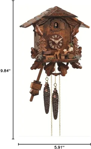 Miniatura 2 de Engstler Reloj de cuco Casa de la Selva Negra con Bebedor de Cerveza en Movimiento EN 434