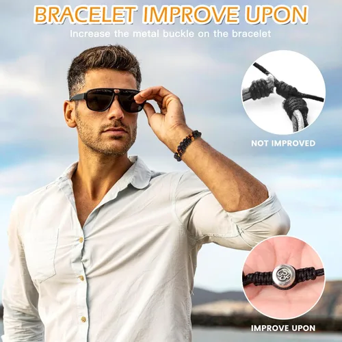 Miniatura 17 de Triple Protection Bracelet - for Protect & Balance - Energy Crystal Handmade Bracelets for Men Women