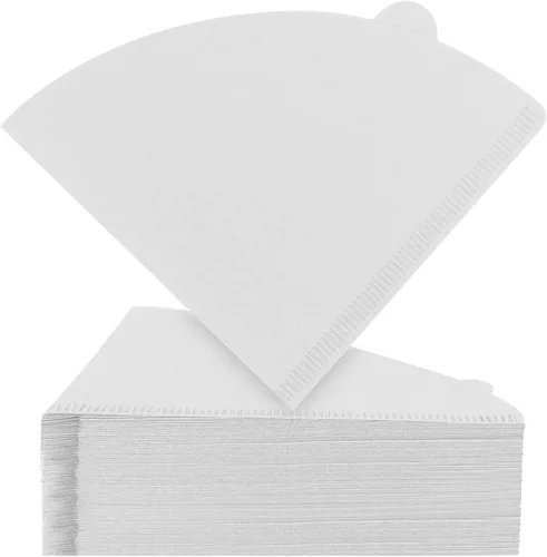 Miniatura 12 de Clinuse Filtros de café en cono #2, 100 unidades sin blanquear tamaño 02, filtros de papel natural desechables de 2 a 4 tazas, 02 filtros de cono