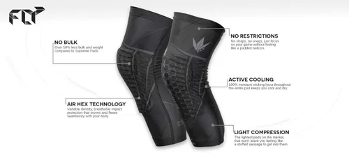 Miniatura 2 de Bunkerkings Fly Compression Rodilleras - Negro