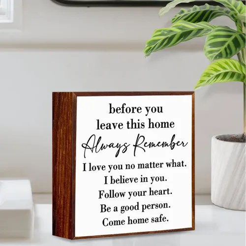 Miniatura 3 de Caja de madera con texto en inglés «Always Remember You are Braver Than You Think» con texto en inglés «Always Remember You are Braver Than You