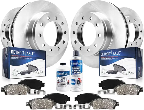 Miniatura 20 de Detroit Axle - Kit de freno para Ford 2022-2023 Maverick Rotores de freno de disco de cerámica con repuesto de hardware: rotores delanteros de 12.80