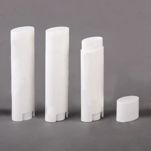 Miniatura 2 de FZBNSRKO 50 tubos vacíos ovalados de bálsamo labial desodorante para bálsamo labial, contenedores de tamaño mini recargables para llevar de viaje