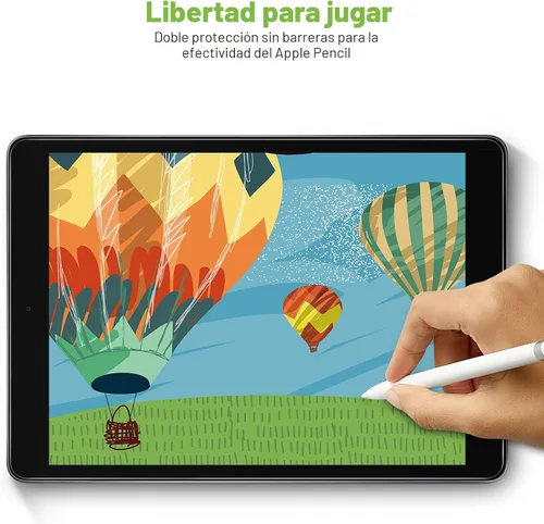 Miniatura 3 de apiker Paquete de 2 protectores de pantalla para iPad de 9ª, 8ª y 7ª generación de 10.2 pulgadas, película de vidrio templado para iPad 9, 8, 7
