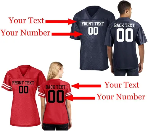 Miniatura 4 de Personaliza tu propia camiseta de fútbol con tu nombre y número de equipo personalizada y personalizada