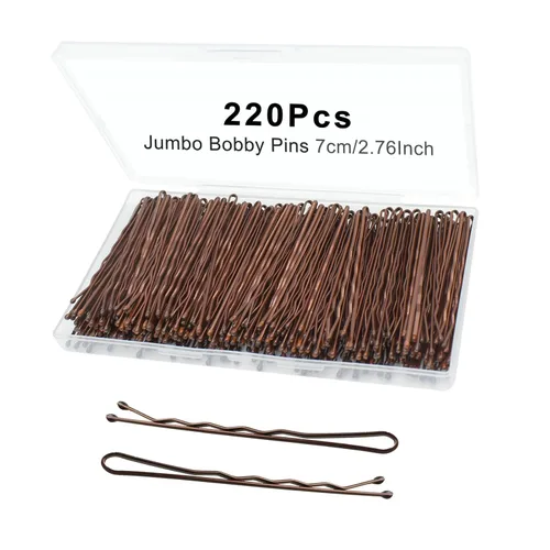 Miniatura 20 de Bobby Pins - 330 horquillas de pelo de 2.2 pulgadas con bonita caja, pin de alta calidad para niños, niñas y mujeres, ideal para todo
