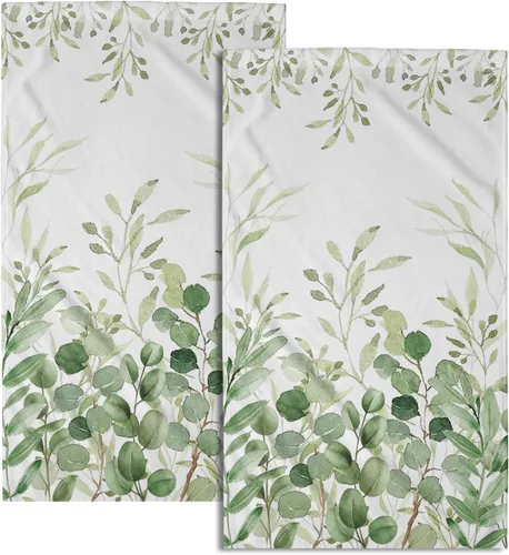 Miniatura 15 de Giwawa Toallas de Mano Verdes Bosque Nebuloso Set de 2 Montaña Bosque Suave Toallas de Huésped Toallas de Cara Baño Decoraciones Finas Toallas