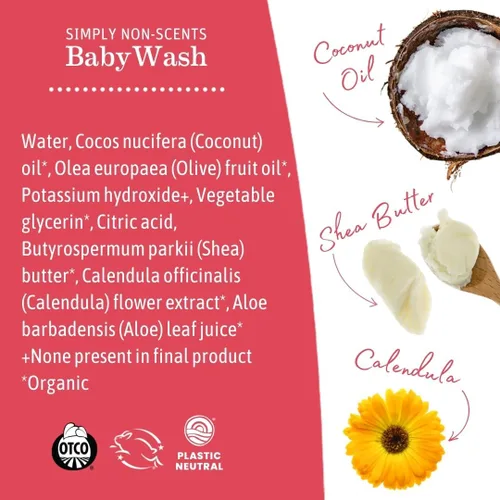 Miniatura 5 de Earth Mama Simply Non-Scents - Jabón de manos espumoso para bebés, orgánico multiusos sin fragancia para pieles sensibles, jabón de castilla
