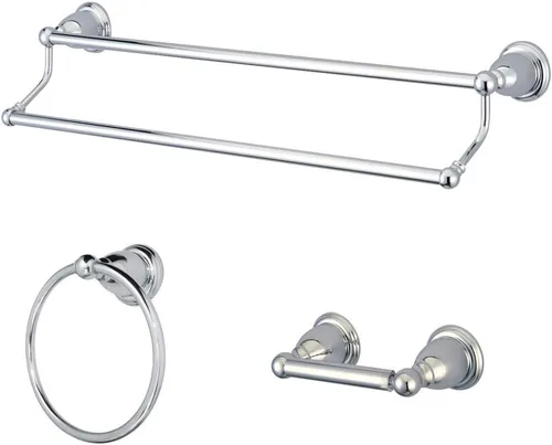 Miniatura 3 de Kingston Brass BAK175348ORB Heritage - Juego de accesorios de baño, 24 pulgadas de largo, bronce aceitado Oil Rubbed Bronze