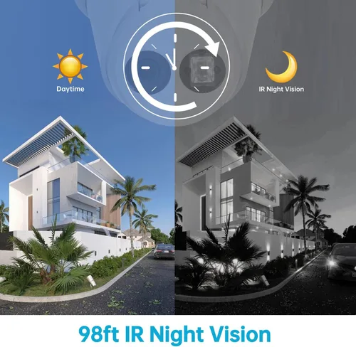 Miniatura 2 de DS-2CD2383G2-IU 4K 8MP Cámara IP PoE Turret Cámara al aire libre con detección de humanos/vehículos, lente de 0.110 in, visión nocturna, IP67, IK10