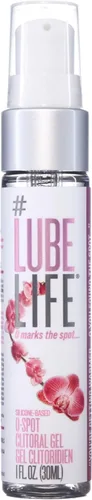 LubeLife O-Spot - Gel de clítoris, estimulante a base de silicona de calentamiento de 1 onza para mujeres y parejas, gel estimulante intenso,