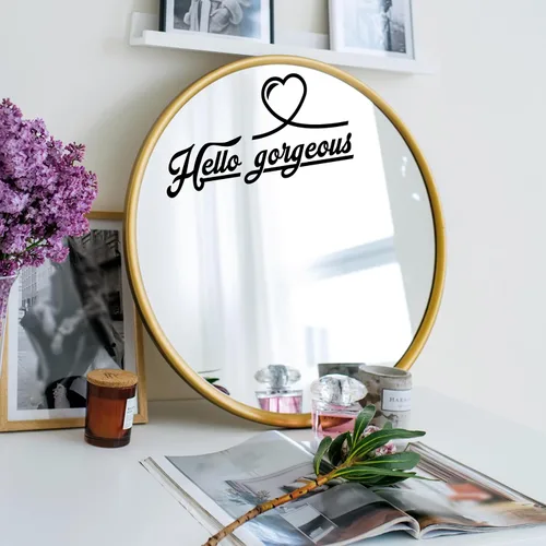 Miniatura 10 de Calcomanía de espejo "Yes You Can Sign with Exclamation Mark - Yes You Can Words of Inspiration Decor - Diferentes fuentes Yes You Can Sign