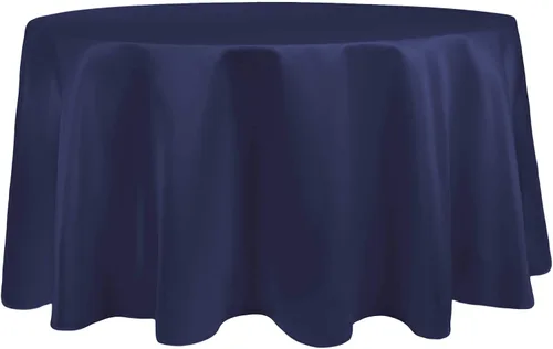 Miniatura 32 de Ultimate Textile Mantel redondo de satén nupcial de 60 pulgadas, se adapta a mesas de menos de 60 pulgadas de diámetro, berenjena morado berenjena