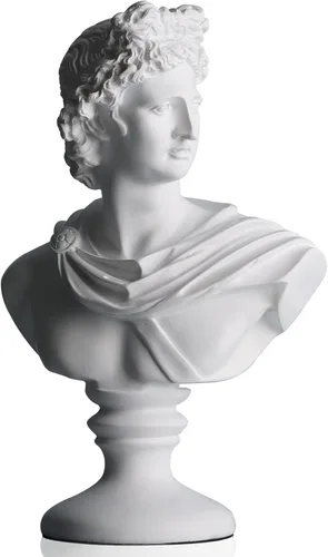 DOVDOV Estatua de David, decoración griega, estatua de decoración del hogar, escultura de busto para decoración del hogar, adecuada para sala de