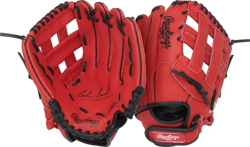 Miniatura 20 de Rawlings Guante de béisbol y sóftbol Sure Catch Modelos de T-Ball, para jóvenes y adultos recreativos Múltiples tallas y estilos