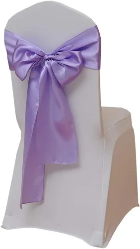 25 cintas decorativas para sillas de boda, lazos de satén para silla de boda, lazos para ferias comerciales, eventos de Navidad, baby shower, fiesta