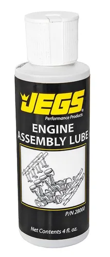 JEGS Lubricante de montaje del motor | 4 oz | Fabricado en Estados Unidos | Compatible con todos los aceites de motor | Fortificado con zinc