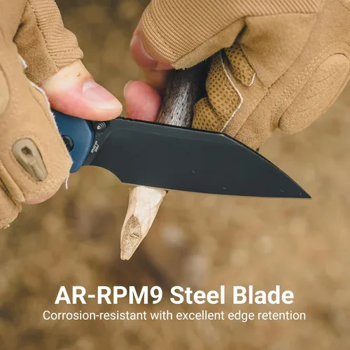 Miniatura 3 de CJRB Cuchillo de Bolsillo Pyrite-Light, Cuchillo Plegable con Hoja de Acero AR-RPM9 de 3.34'', Cuchillo de Bolsillo Pequeño con Clip de Bolsillo