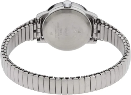 Miniatura 3 de Timex Reloj de Easy Reader Fecha banda de expansión para mujer, Casual, PlateadoBlanco
