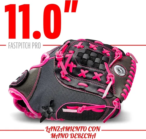 Miniatura 3 de Franklin Sports Fastpitch Softball Gloves - Windmill Adult + Youth Fielding Gloves - 11" or 12" - Pink + Green