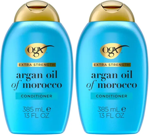 Miniatura 10 de OGX Acondicionador Extra Potente Hidrata y Repara + Aceite de Argán de Marruecos para cabello seco y dañado, aceite de argán prensado en frío