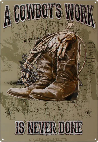 Miniatura 39 de River's Edge Carteles de metal resistentes a la intemperie, en relieve Cuello Redneck Armado