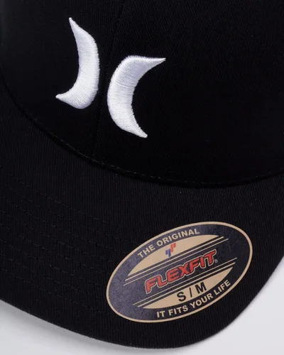 Miniatura 3 de Hurley Sombrero negro Flexfit One And Only para hombres