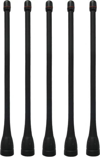 5 x antena de látigo UHF para radio ICOM de 2 vías IC-F21 F21S F21BR F24 F80 IC-F4000 F4011 F4021 F4061 F4161 FA-SC57U