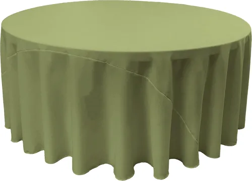 Miniatura 162 de LA Linen - Mantel redondo lavable de popelina de poliéster, resistente a manchas y arrugas, 51", mantel de tela para comedor, cocina, fiesta, Negro