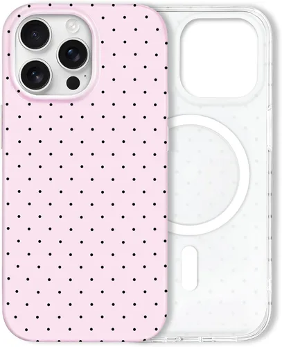 Miniatura 42 de Hython Funda para iPhone Air, diseño estético de lunares lindos, funda simple de 6.5 pulgadas, delgada, antiarañazos, parachoques de TPU suave, a